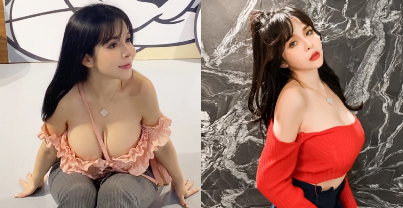 【蜗牛棋牌】這就是波神的威力！木瓜姊姊「Mandi香菱」一彎腰乳量傾瀉而出
