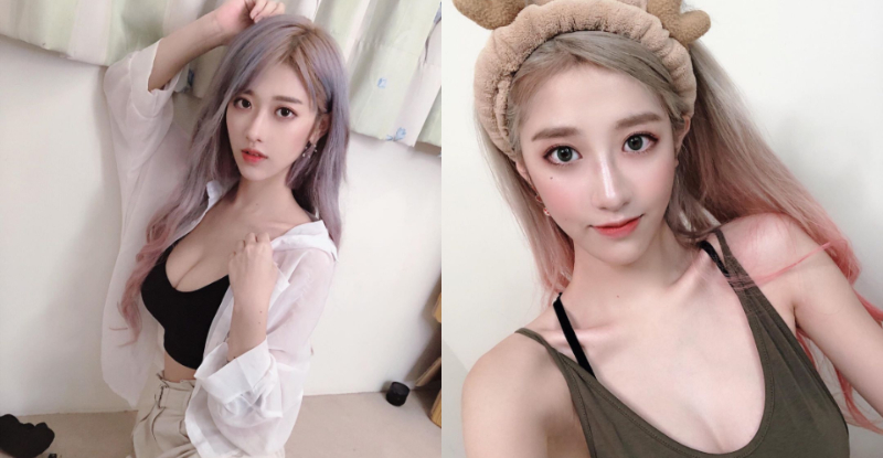 【蜗牛棋牌】調皮蛋美女！「妄娜Wanna」笑容甜美眼神太撩，美體垂掛的白嫩雪乳讓人想得寸進尺！