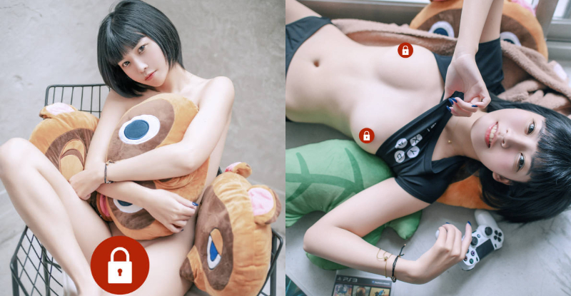 【蜗牛棋牌】求登島！清甜少女「果寶寶」嫩體植栽美乳灌溉，動森打造「專屬情色島嶼」！