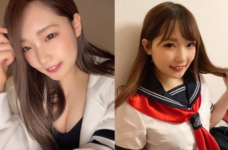 【蜗牛棋牌】水嫩櫻花妹「もきゅ」微笑露八重齒超卡哇伊　胸前全集中「乳之呼吸」戰鬥力破表