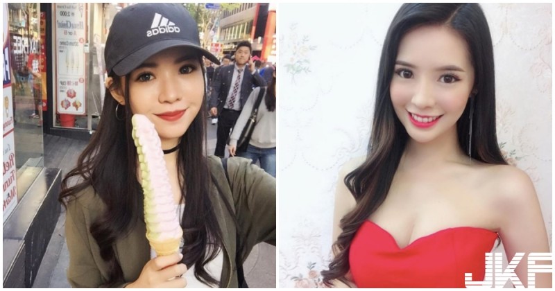 【蜗牛棋牌】美乳正妹吃冰淇淋「畫面超養眼」，穿低胸裝「飽滿視角」更是辣到極點！