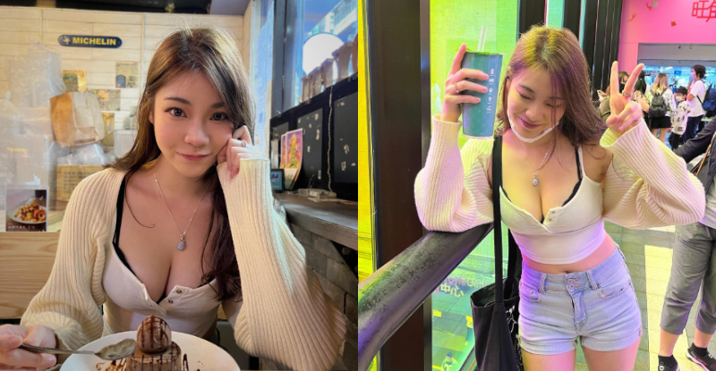 【蜗牛棋牌】甜品店驚見「媚眼辣妹」，「巨猛美乳」呼之欲出畫面超震撼