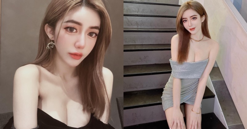 【蜗牛棋牌】混血正妹「天燈妹樂樂」平口包臀洋裝太犯規！「雪白美乳」和絕對領域超吸睛！