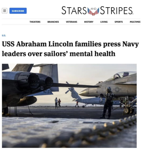 【蜗牛棋牌】“林肯”号航母被曝条件恶劣:水兵一顿饭半杯米饭两张薄饼