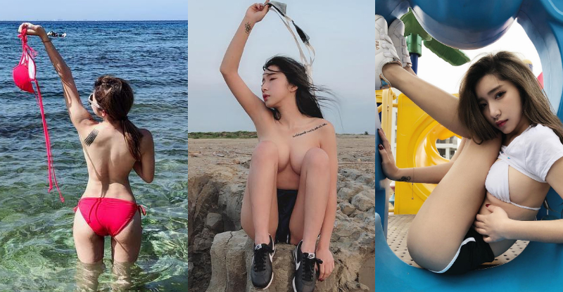 【蜗牛棋牌】最愛野外露出！巨乳正妹「解放尺度」　脫掉比基尼露出「渾圓奶球」！