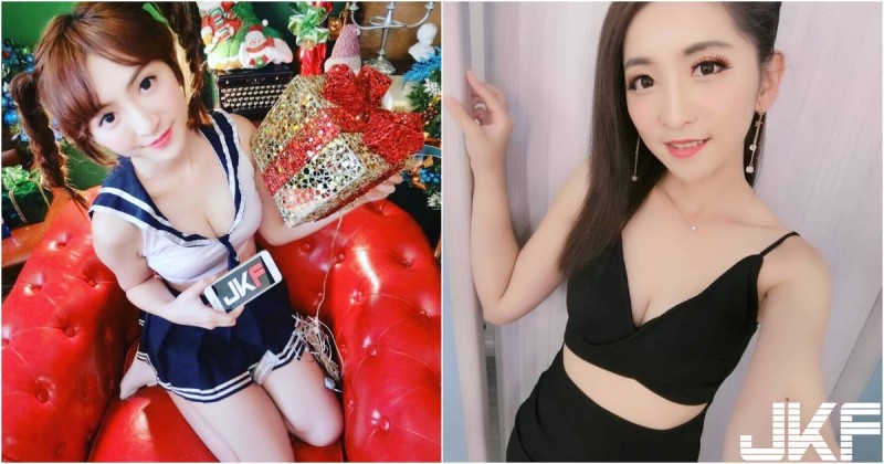 【蜗牛棋牌】拆禮物囉～雙馬尾學生萌妹「Sophy若妘」聖誕趴好會穿，還沒拆就好驚喜
