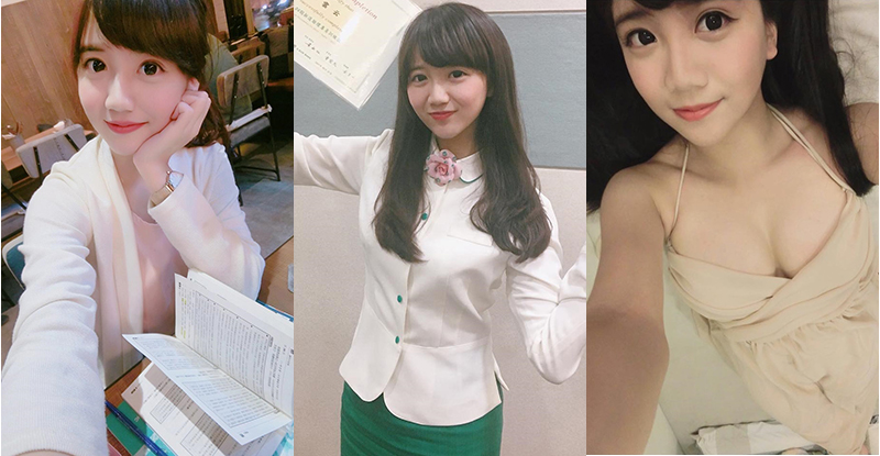 【蜗牛棋牌】甜美銀行員原來是隱乳！「爆乳小隻馬」身材讓網友想立刻存兩億進去…