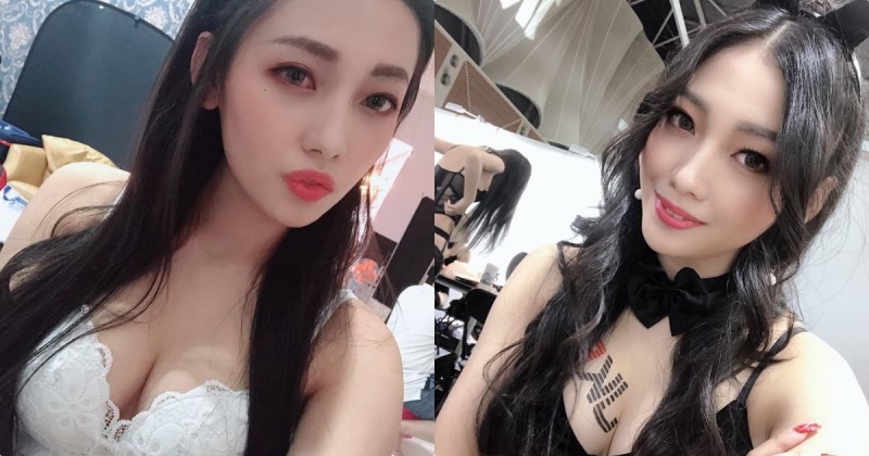 【蜗牛棋牌】正妹「夏暮光」旗袍裝側面大挖空，誘惑纖腰和美臀一次展現！