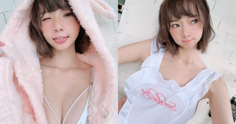 【蜗牛棋牌】童顏長腿妹「優寶」化身超萌爆乳兔兔，甜問粉絲：要收服這隻兔寶嗎？