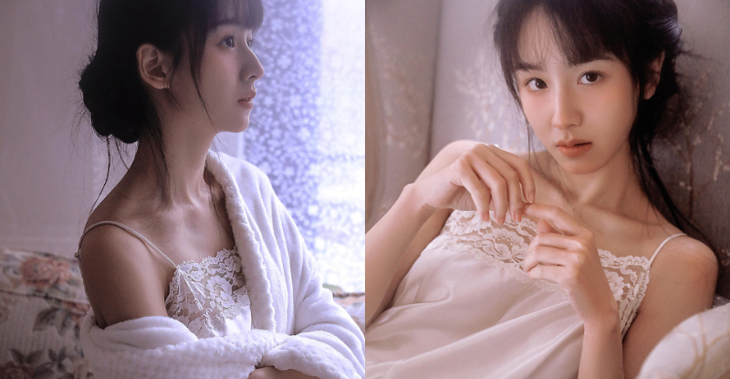 【蜗牛棋牌】「仙氣少女」床上姿態太撩人，「骨感香肩」還藏性感豪溝