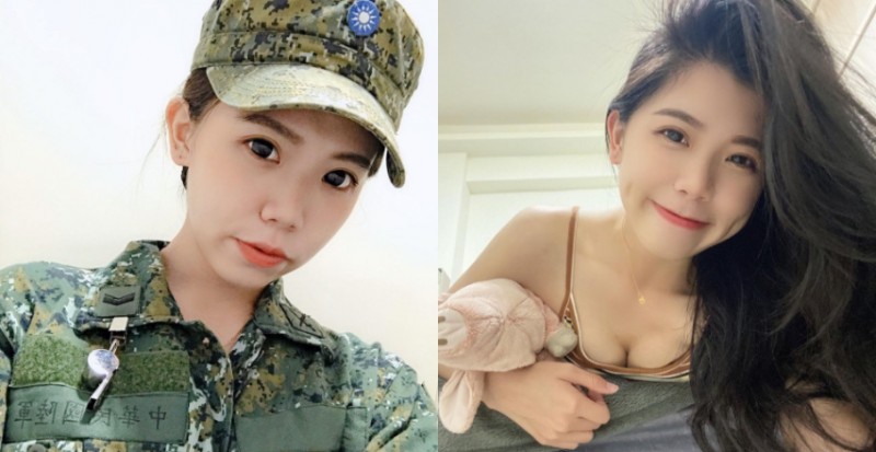 【蜗牛棋牌】根本騙人簽下去！正妹陸軍「Eva」軍裝好有魅力　大方展現翹臀身材