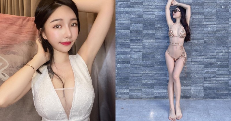 【蜗牛棋牌】熱愛水上活動的運動正妹！「Nora林于諾 」飽滿美乳＋漂亮腹肌，苗條又火辣！