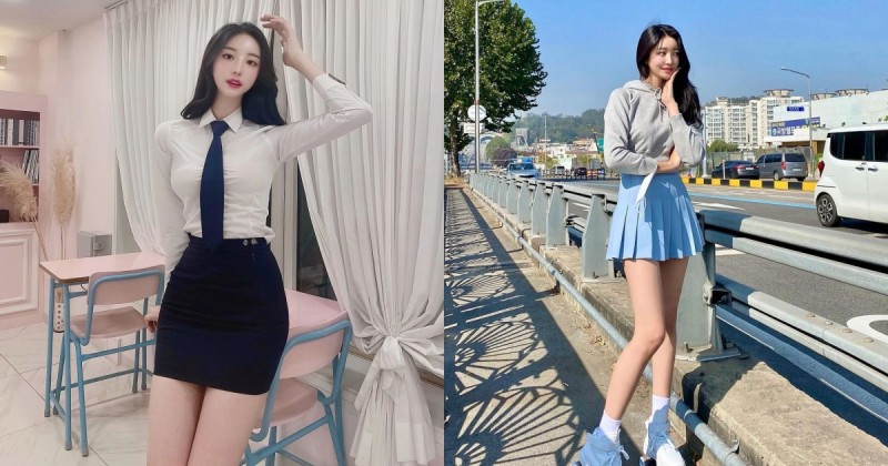 【蜗牛棋牌】羨慕同學！美腿系「超正學姊」甜美外型讓人融化，衣服裡隱藏著迷人兇器