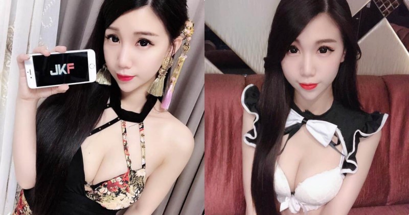 【蜗牛棋牌】正妹Miyo米優「福利辣照超惹火」，低胸造型展現「白嫩美肌」！