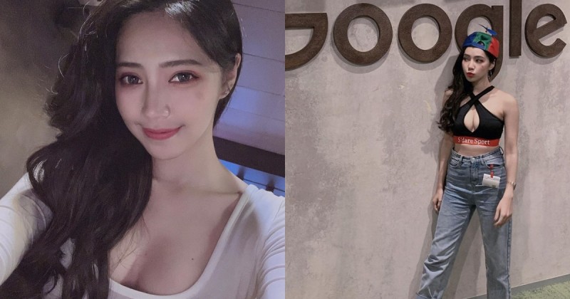 【蜗牛棋牌】害工程師不能專心工作！美乳正妹「Cindy如如」參觀google辦公室，瞬間變成「gOOgle」了啦！