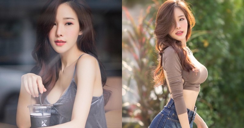 【蜗牛棋牌】超級腰瘦！曼谷女孩「Arys」美乳蜂腰好窈窕，牛仔褲都快要滑落！