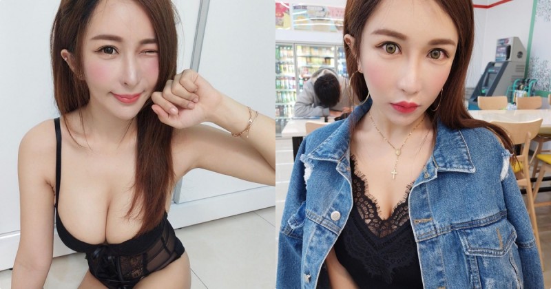 【蜗牛棋牌】好兇！超商座位區發現F罩杯「奶油妹」，低胸爆乳模樣要辣暈客人了！